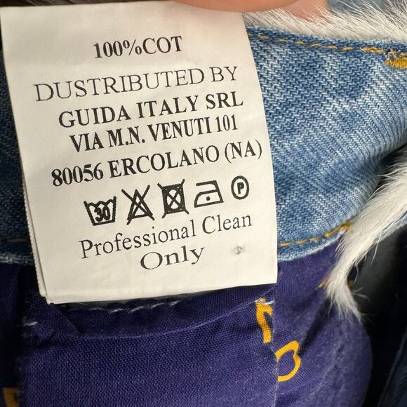 Numero Otto Amelie Fur Straight Leg Jeans Size 44 / US 8 - Picture 12 of 12